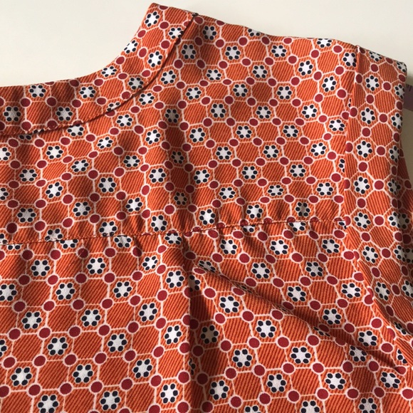 🎃Ann Taylor Factory- orange sleeveless blouse-S - Picture 10 of 10